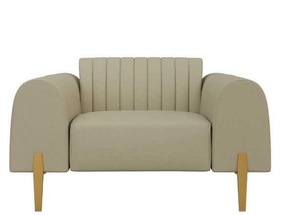 Shinemesh Luxe Beige 2 Seater Sofa