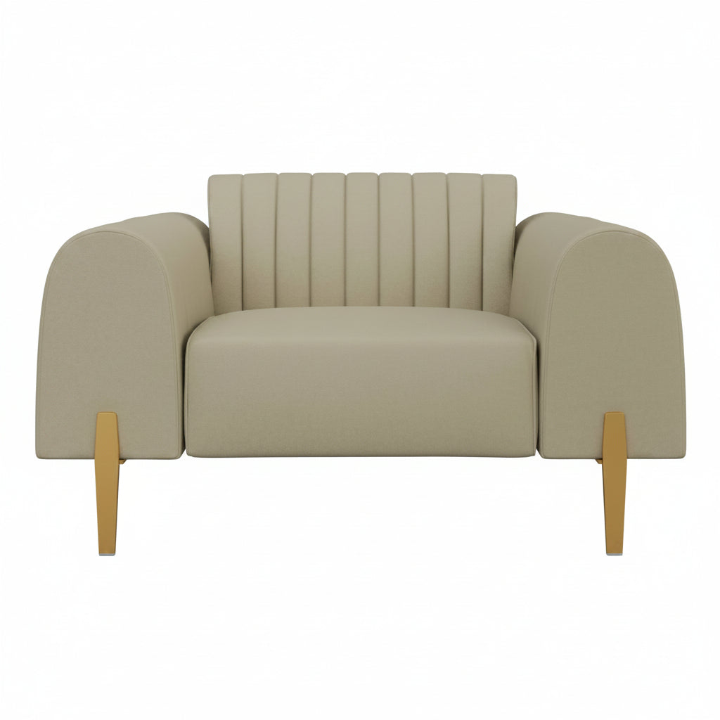 Shinemesh Luxe Beige 2 Seater Sofa - Shinemesh Furniture