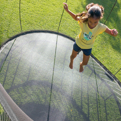 Springfree Trampoline Kids Oval 8 x 11Ft Trampoline & FlexrStep V2 Safety Ladder - 299723